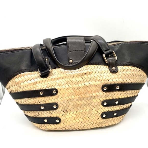 Authentic- Jimmy Choo Straw Basket - Picture 3 of 7